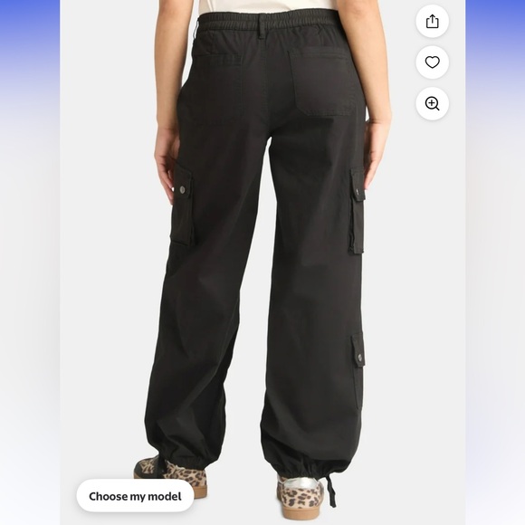 Steve Madden NYC Cream Cargo Pants - Picture 7 of 10
